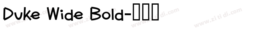 Duke Wide Bold字体转换
